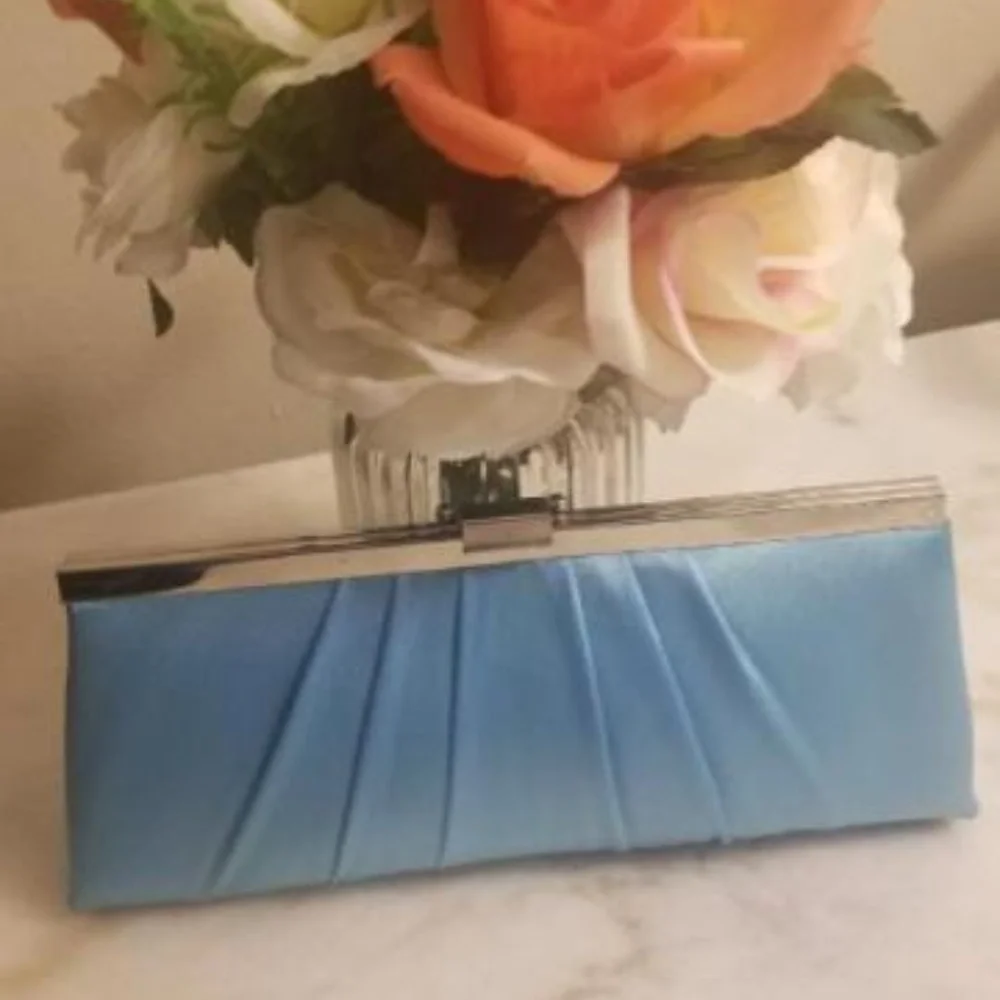 Jessica McClintock Women's Clutch Turquoise, NWT